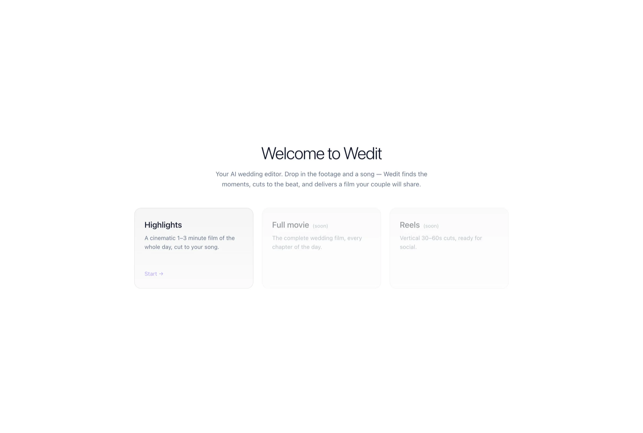 Wedit formats screen